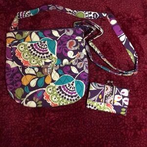 Vera Bradley Saddle Hipster w/ Matching Wallet